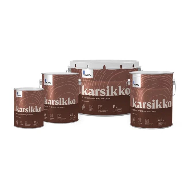 Краска по дереву Talatu Karsikko, матовая Краска по дереву Talatu Karsikko, матовая