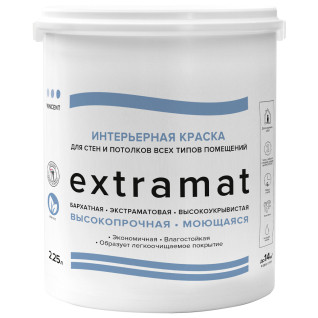 VINCENT EXTRAMAT / ВИНСЕНТ ЭКСТРАМАТ краска акрилатная, для внутренних работ, экстраматовая