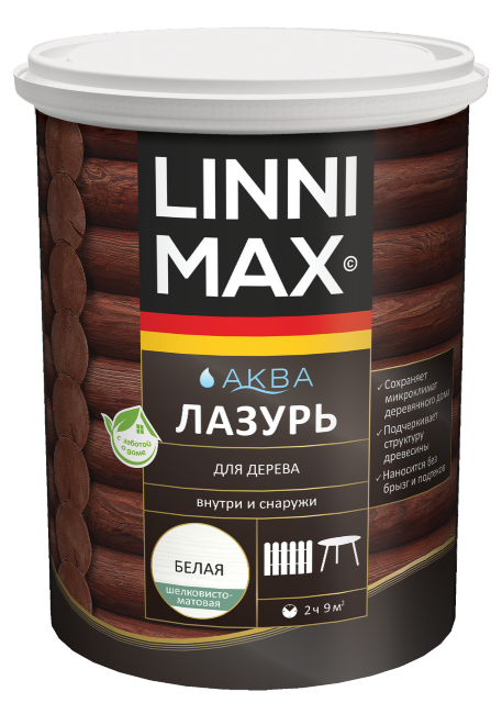 LINNIMAX Аква Лазурь для дерева LINNIMAX Аква Лазурь для дерева