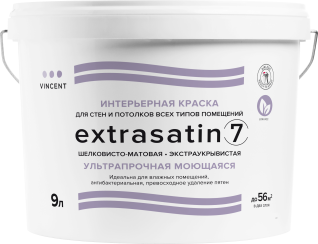 VINCENT EXTRASATIN 7 / ВИНСЕНТ ЭКСТРАСАТИН 7 краска интерьерная, шелковисто-матовая